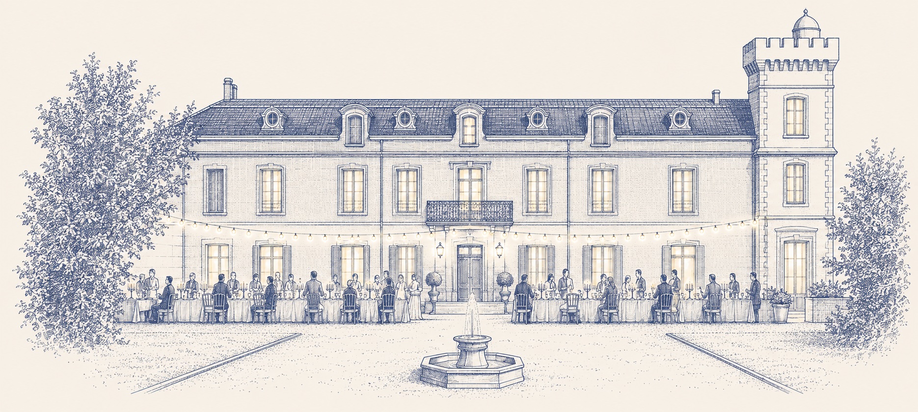 Wedding Reception at Château de Paon